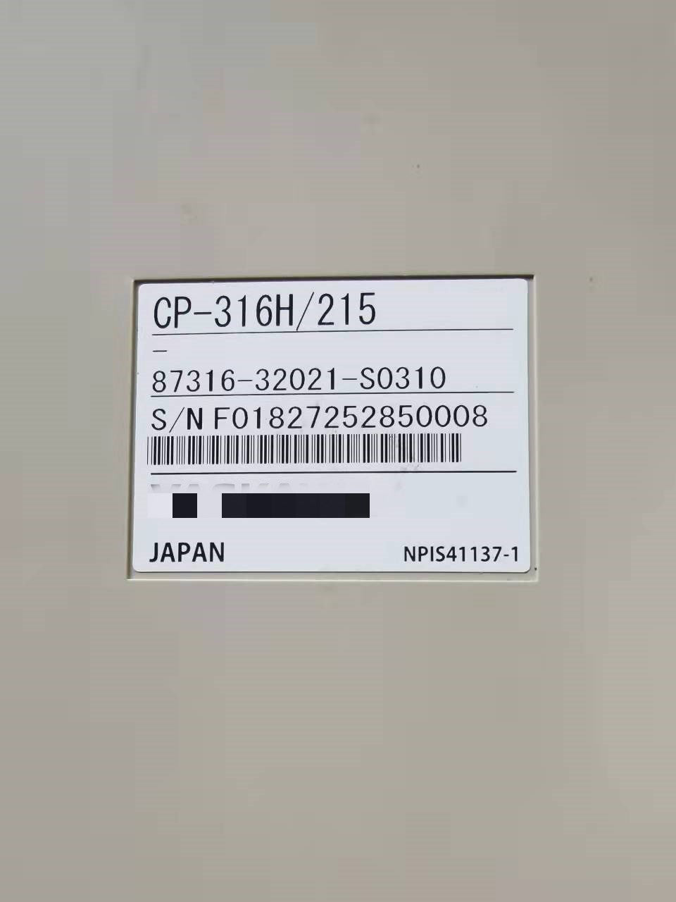 1pc used  87316-32021-S0310    #OYF088
