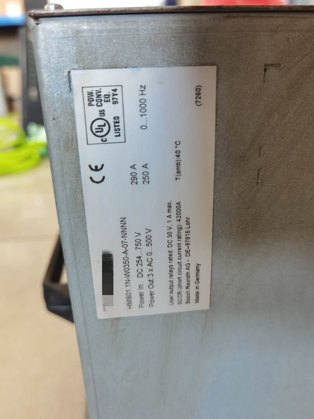 1pc  used HMS01.1N-W0350-A-07-NNNN     #OYF088