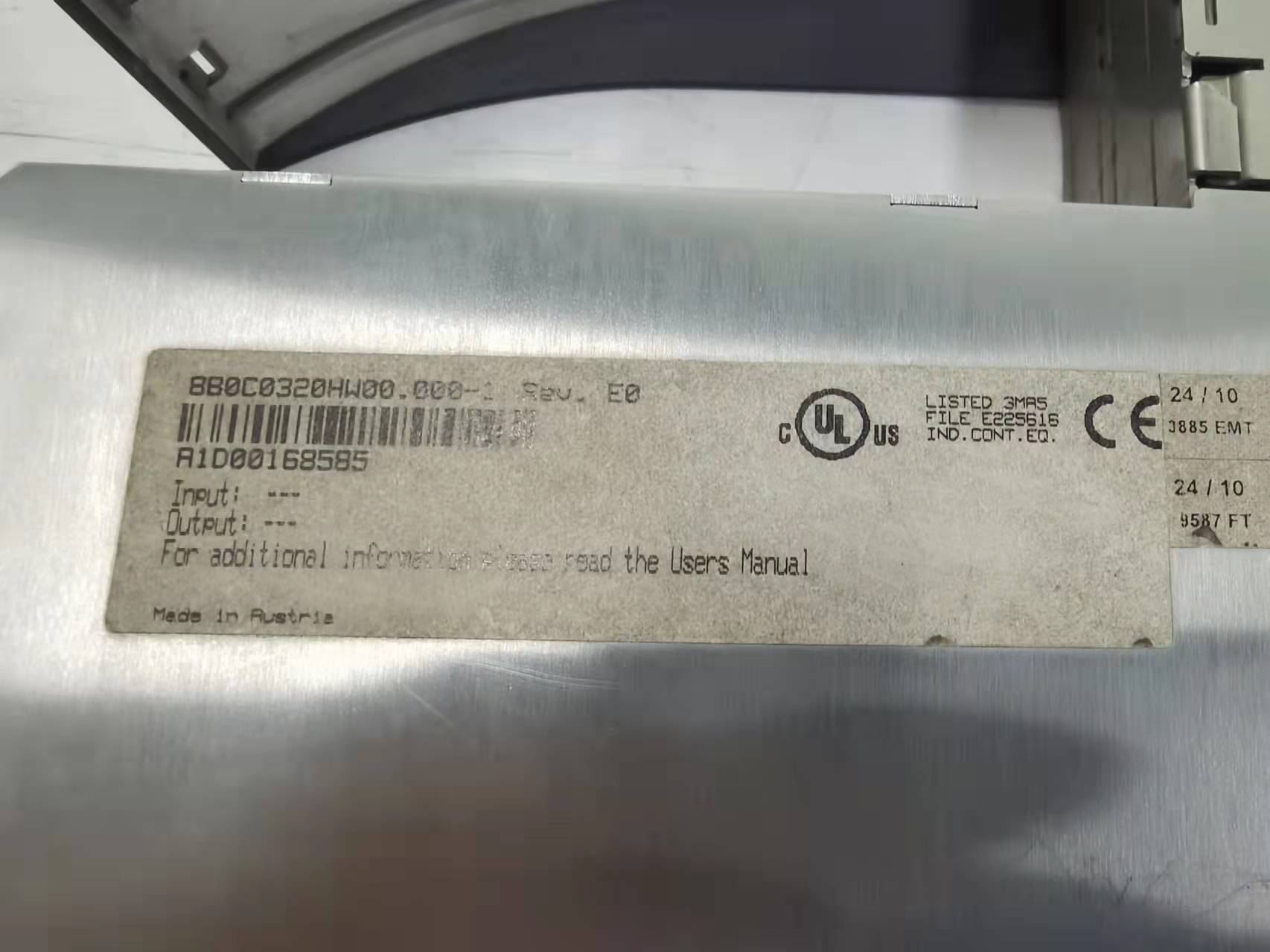 1pc used  8B0C0320HW00.000-1   #OYF088