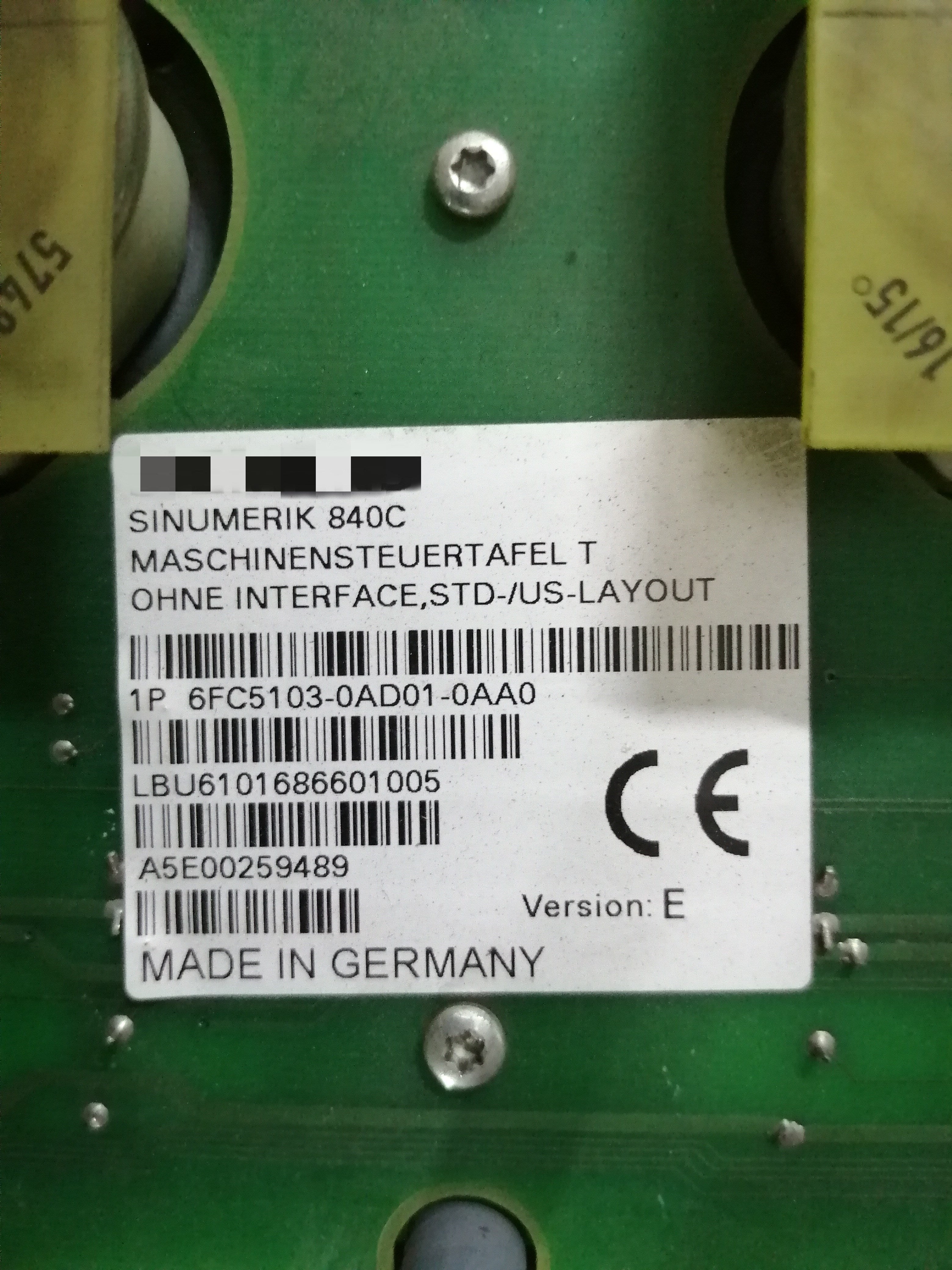 1pc  used 6FC5103-0AD01-0AA0  #OYF088