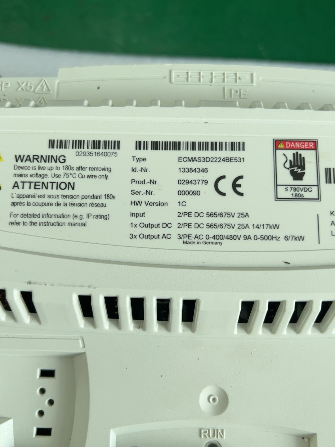 1pc  used   ECMAS3D2224BE531   #OYF088