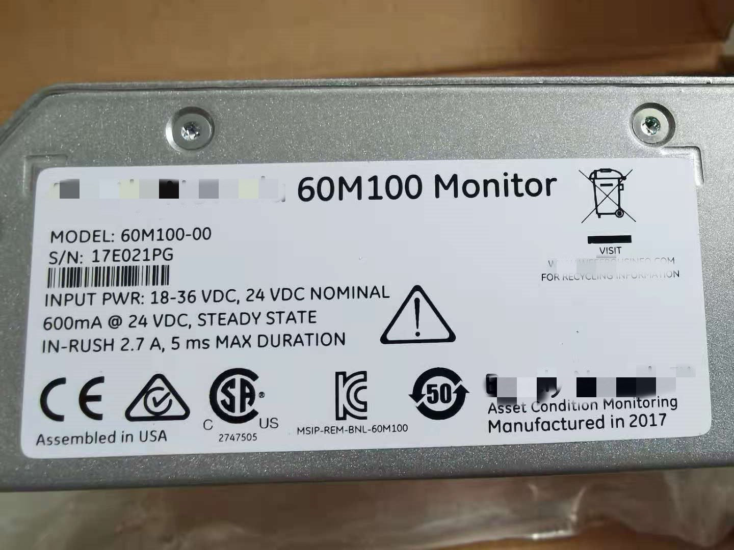 1pc  new  60M100-00     #OYF088