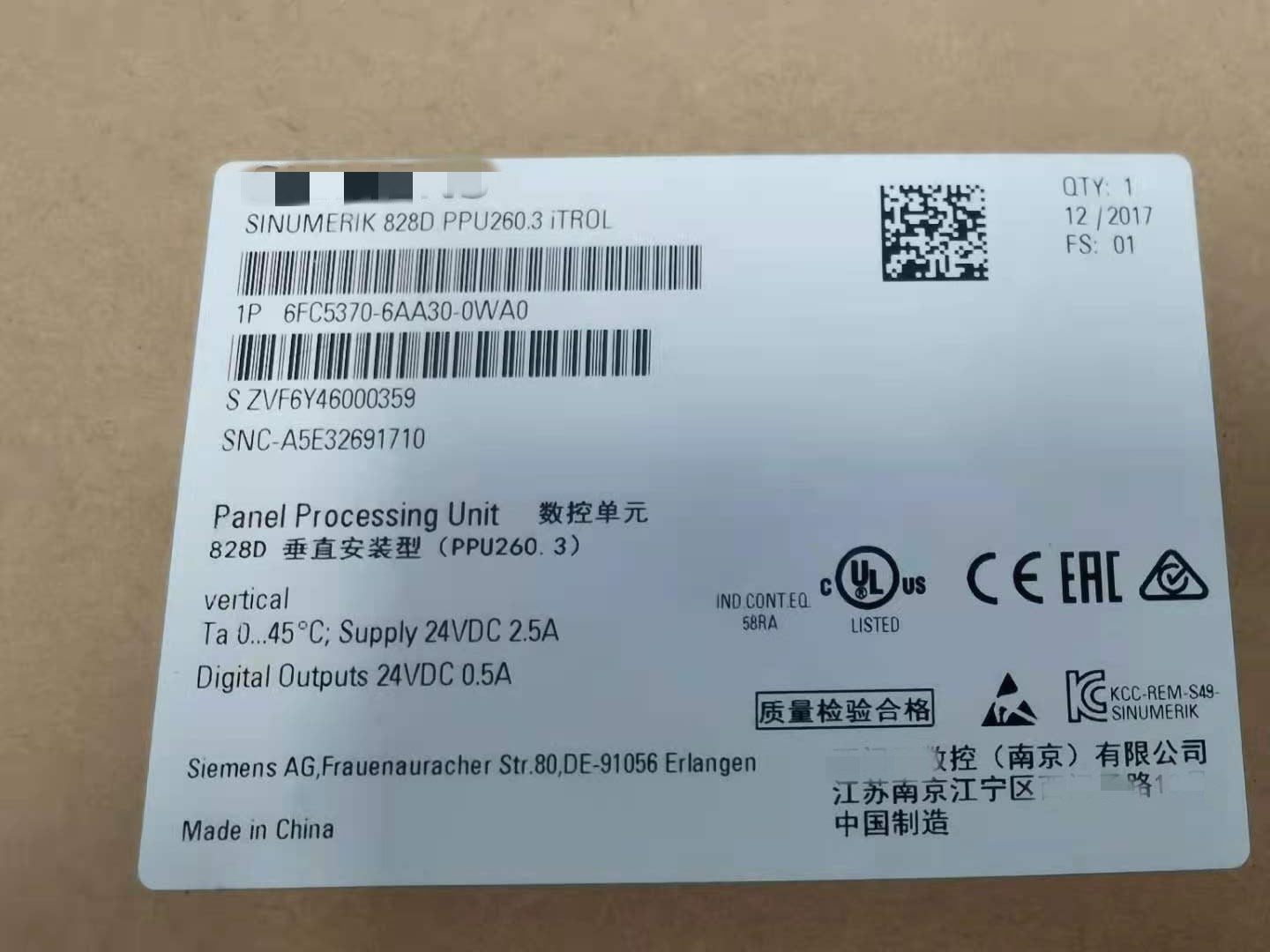 1pc  new  6FC5370-6AA30-0WA0    #OYF088