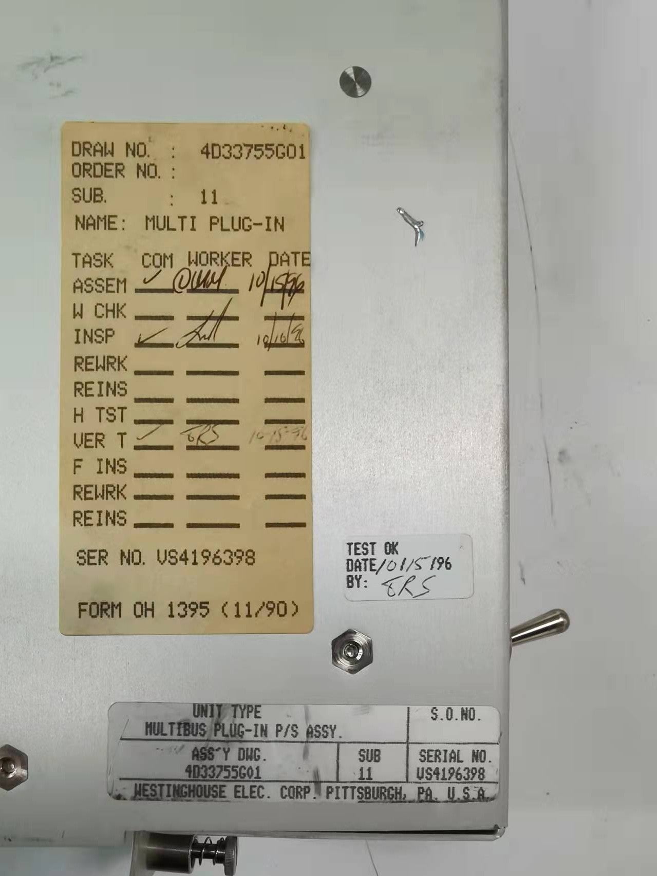 1pc  used  4D33755G01 #OYF088