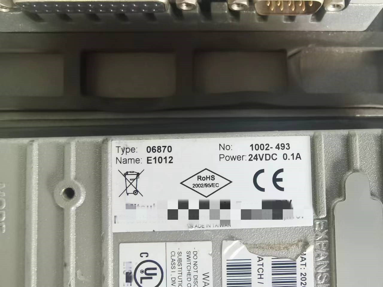 1pc used  E1012 06870  #OYF088