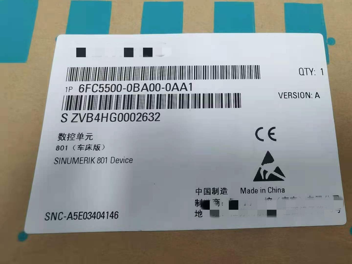 1pc  new  6FC5500-0BA00-0AA1    #OYF088