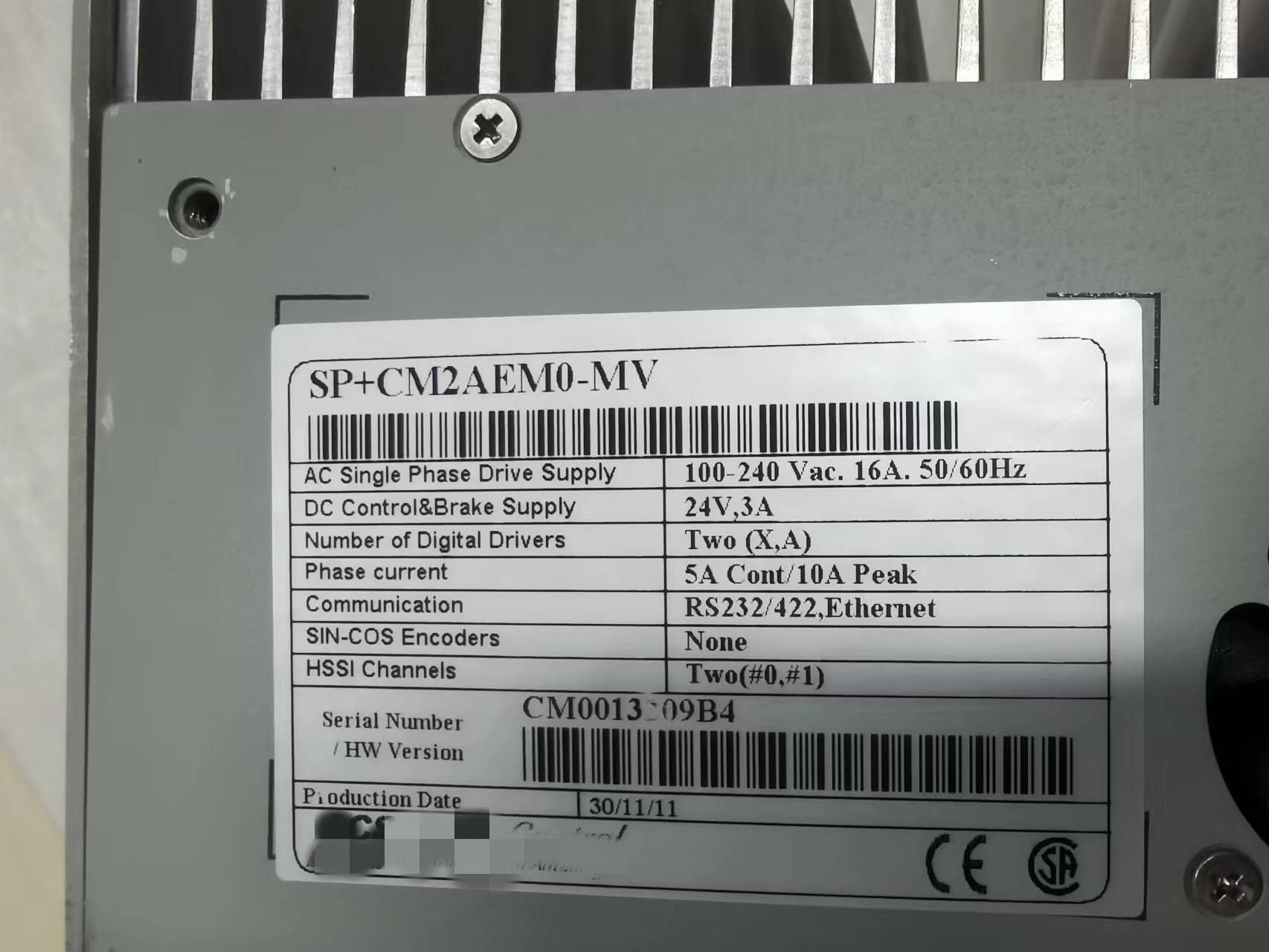 1PCS  used  SP+CM2AEM0-MV #OYF088