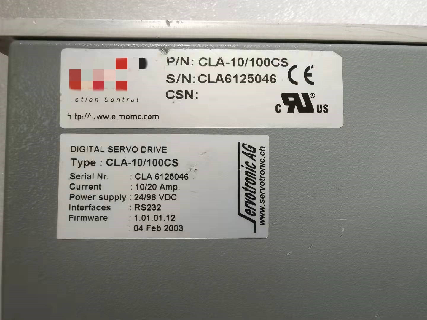 1pc  used  CLA-10/100CS   #OYF088