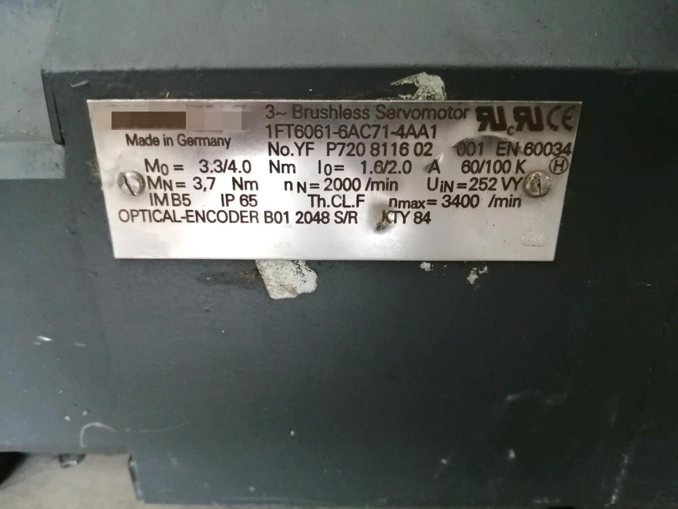 1pc used   1FT6061-6AC71-4AA1 #OYF088