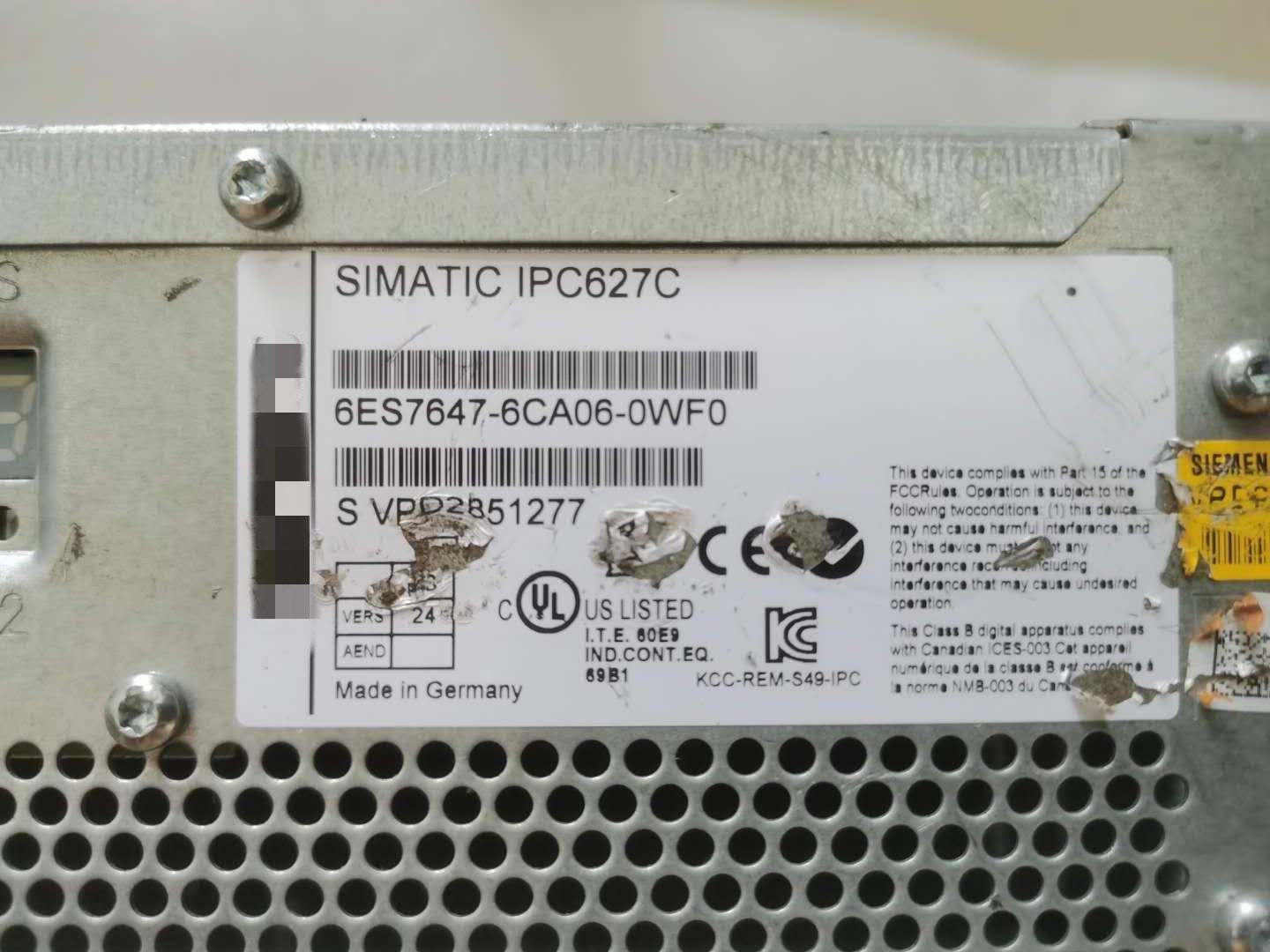 1pc  used  6ES7647-6CA06-0WF0   #OYF088