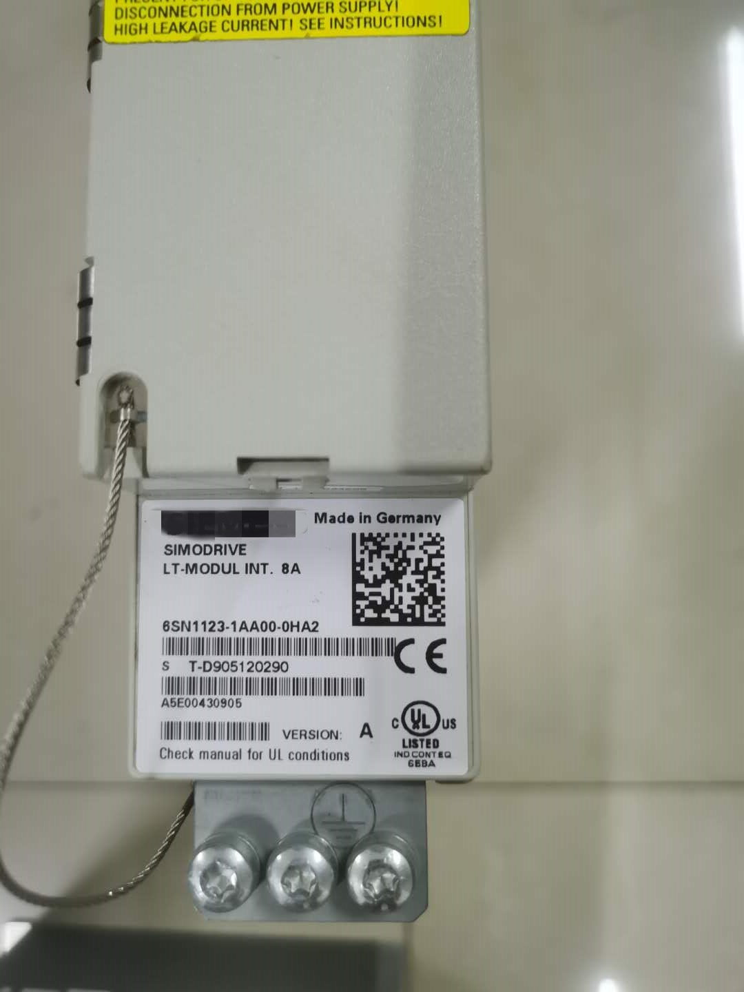 1pc  used  6SN1123-1AA00-0HA2    #OYF088