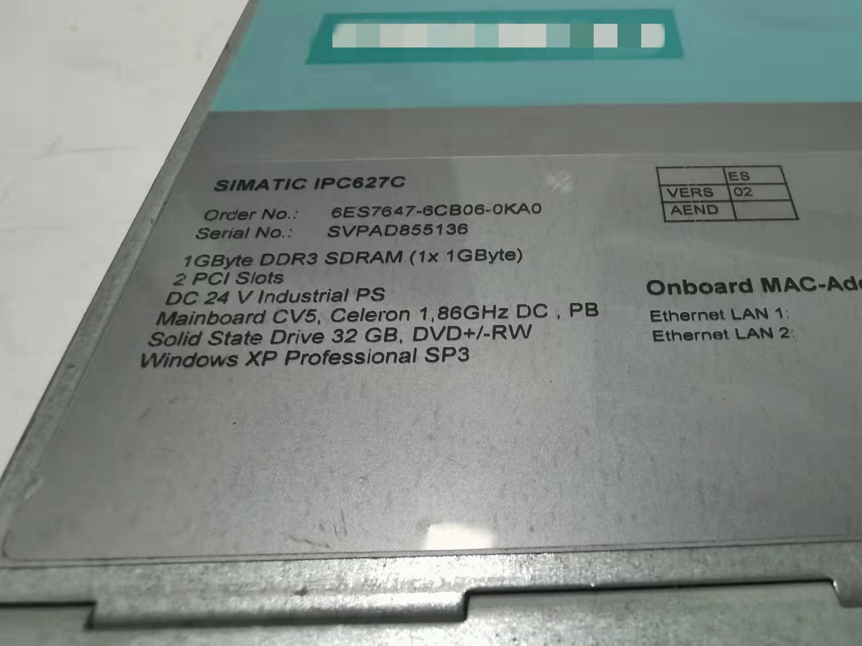 1pc used  6ES7647-6CB06-0KA0  #OYF088