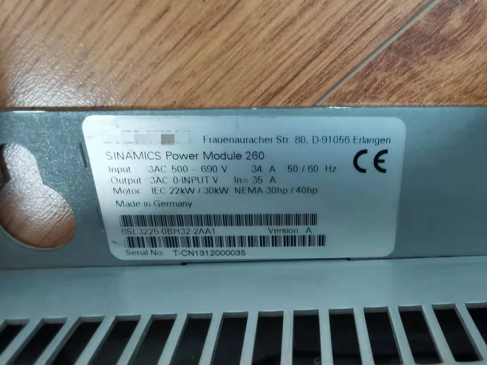 1pc used  6SL3225-0BH32-2AA1  #OYF088