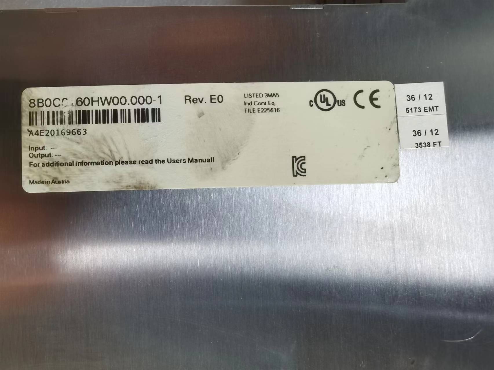 1pc used 8B0C160HW00.000-1  #OYF088