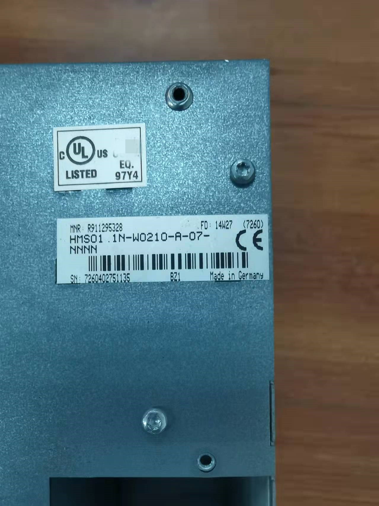 1pc used  HMS01.1N-W0210-A-07-NNNN   #OYF088