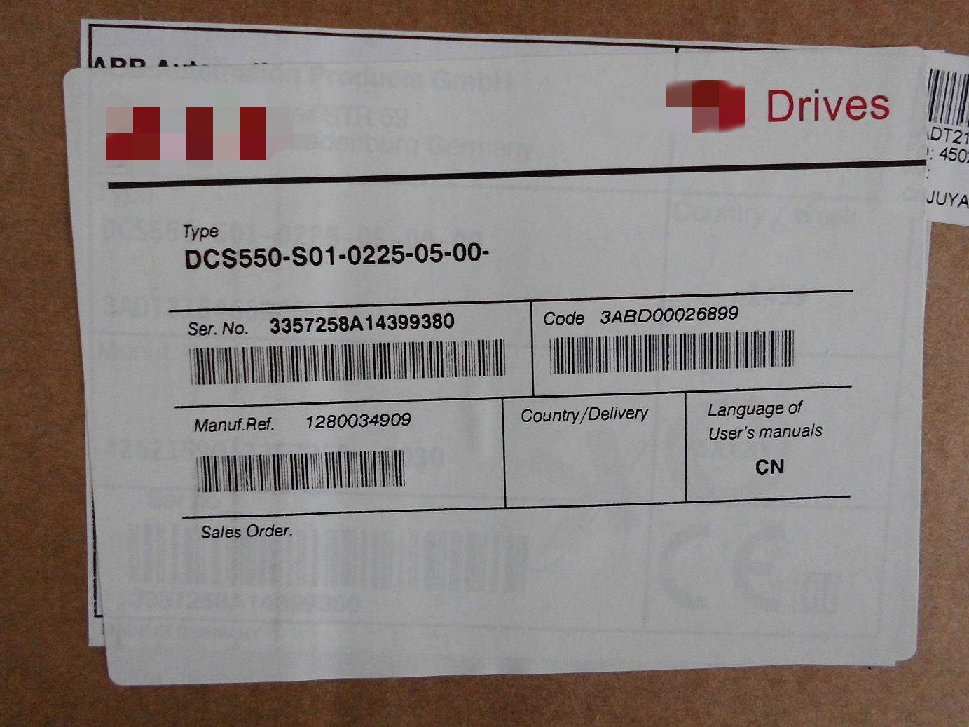 1pc  new  DCS550-S01-0225-05-00-00  #OYF088