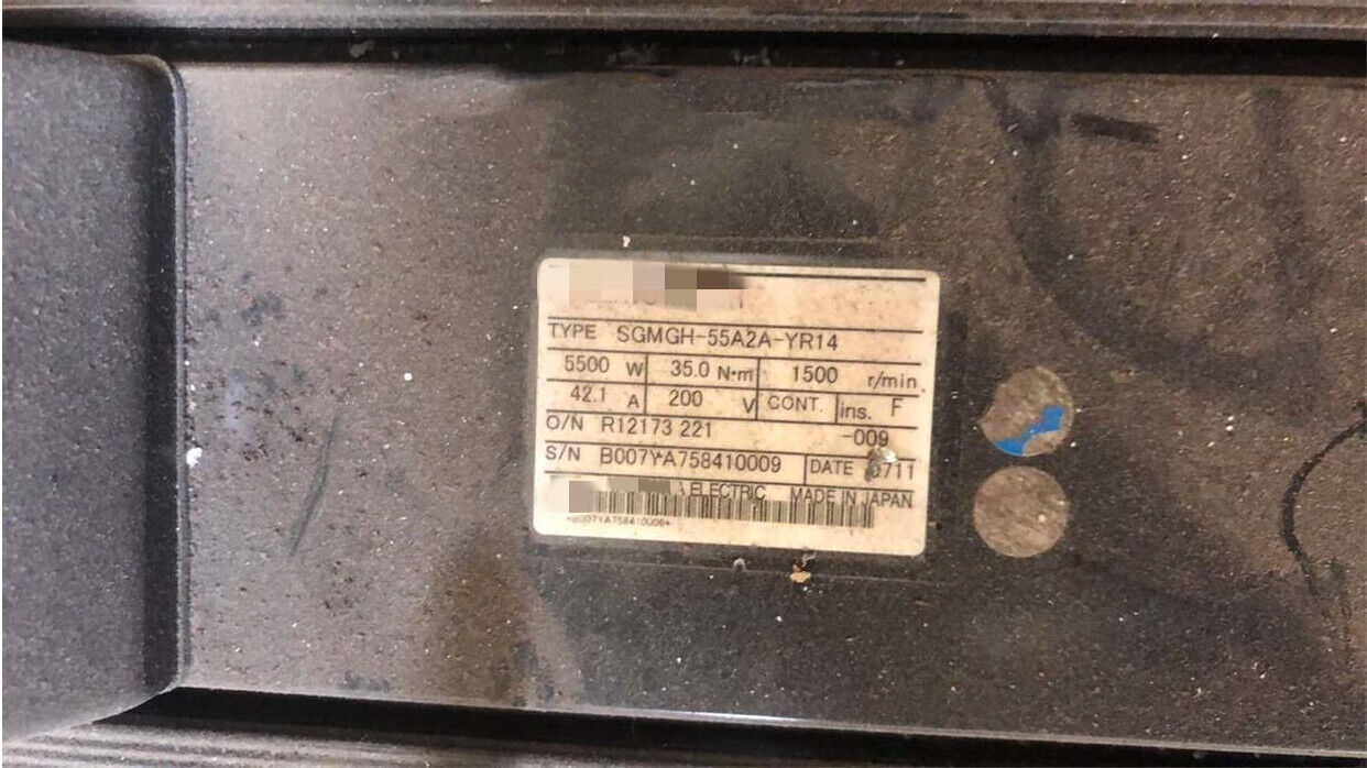 1PCS  used   SGMGH-55A2A-YR14   #OYF003