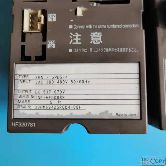 1  PCS    USED   FRN 7.5PD5-4/NR-HF50888  #OYF055