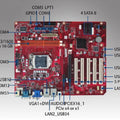 NEW AIMB-701VG-00A1E H61 (RS485 2PC COM ) #OYF006