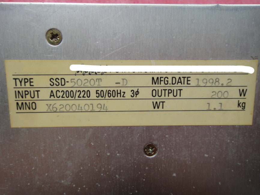 1 PCS USED SSD-5020T-D #OYF005