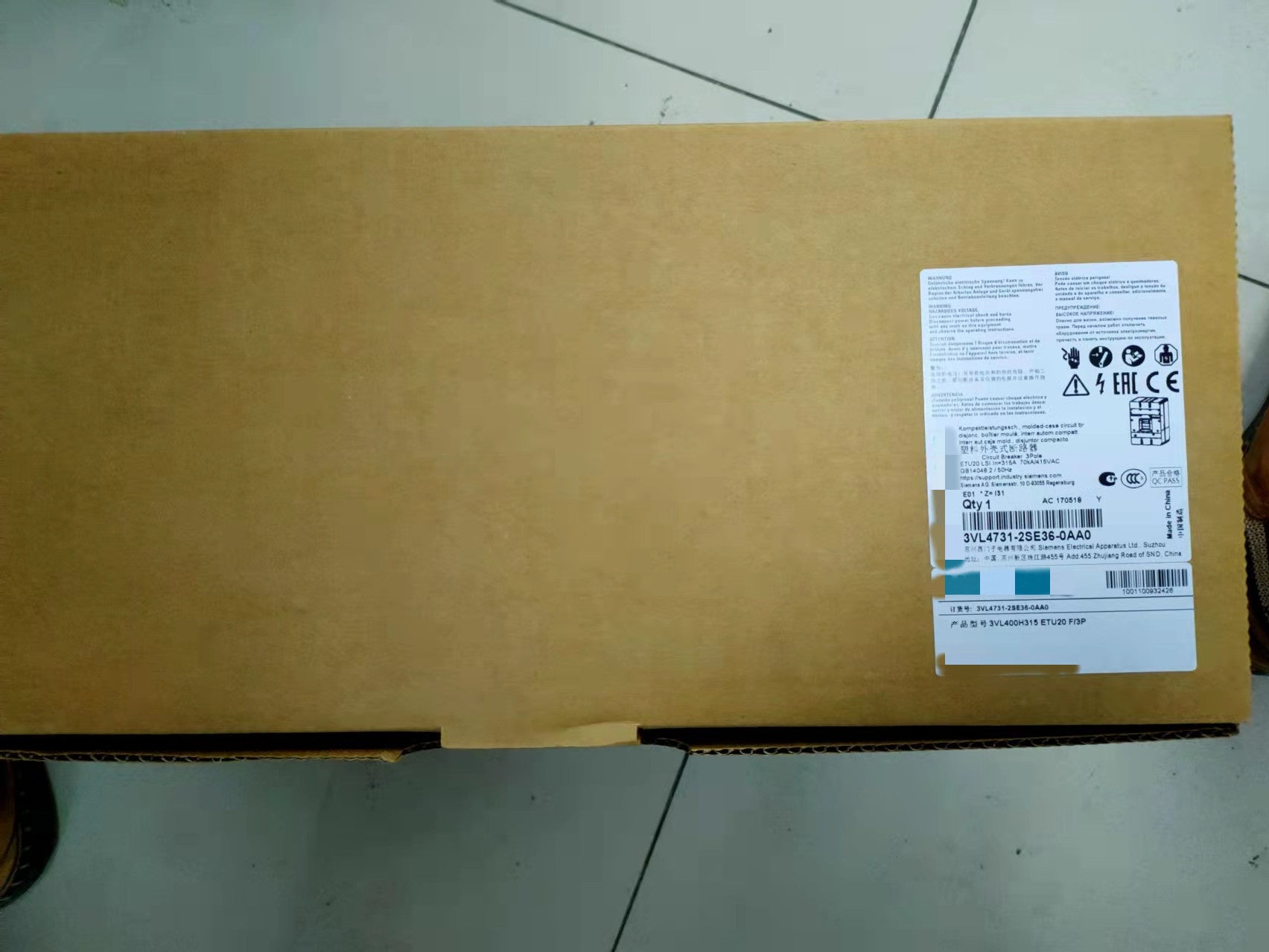 1PCS  NEW 3VL4731-2SE36-0AA0 3VL47312SE360AA0  #OYF009