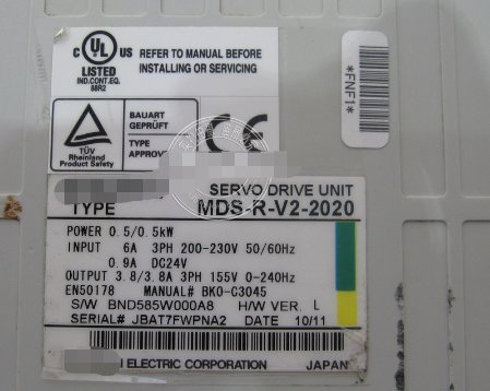 1PC used MDS-R-V2-2020   #OYF007