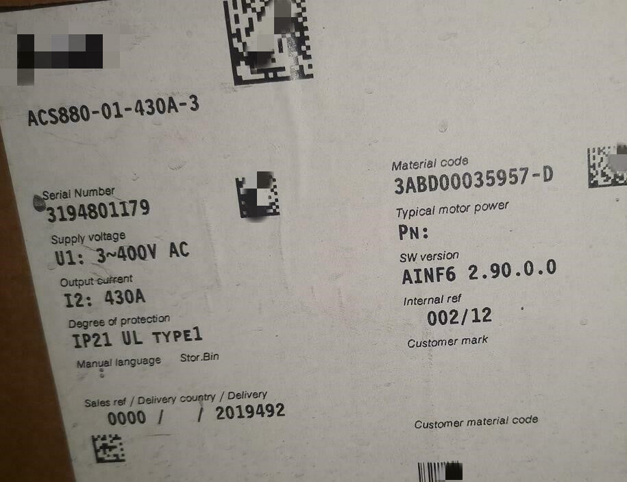 1PCS  NEW ACS880-01-430A-3  #OYF009