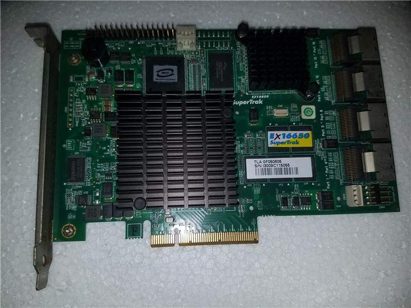 1PC  used  EX16650 SAS PCI-E X8 GP 0741-01 #OYF007