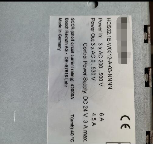 1PC  used HCS02.1E-W0012-A-03-NNNN#OYF007