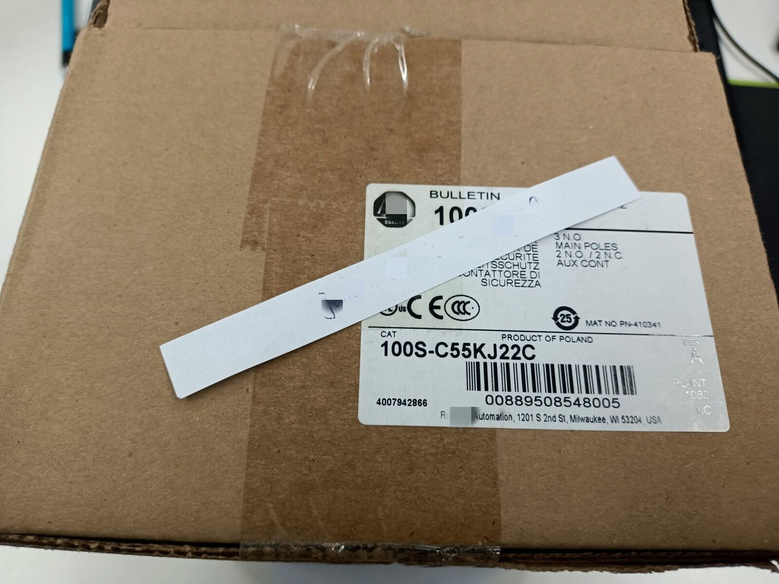 1PC for  used  100S-C55KJ22C 100-C55*00    #OYF008