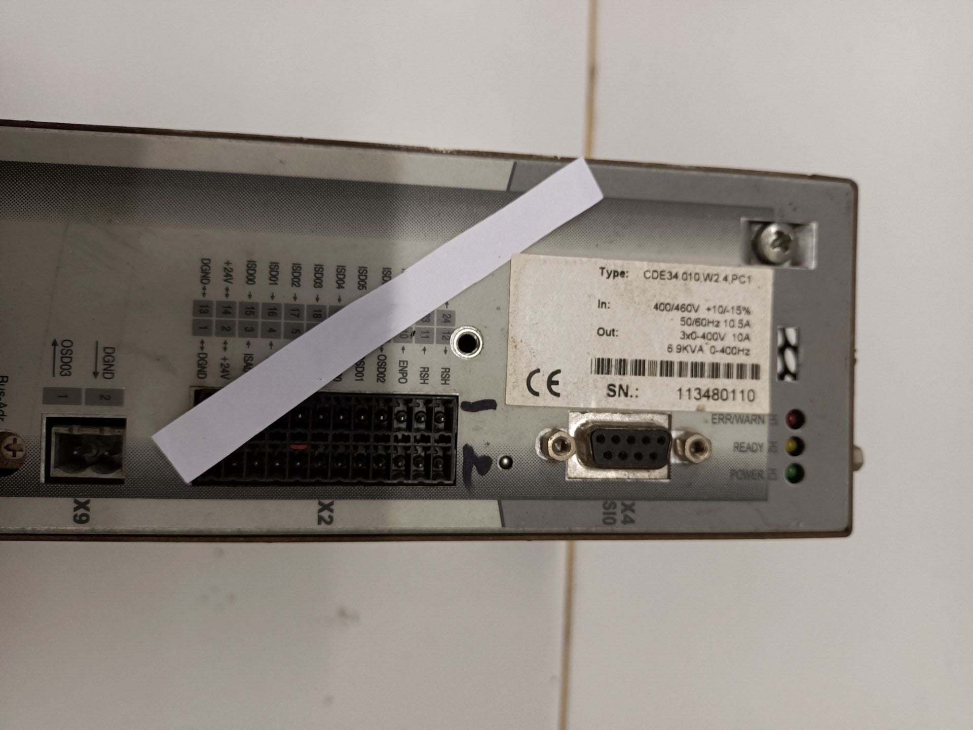1pc for USED CDE34.010.W2.4.PC1 #OYF005