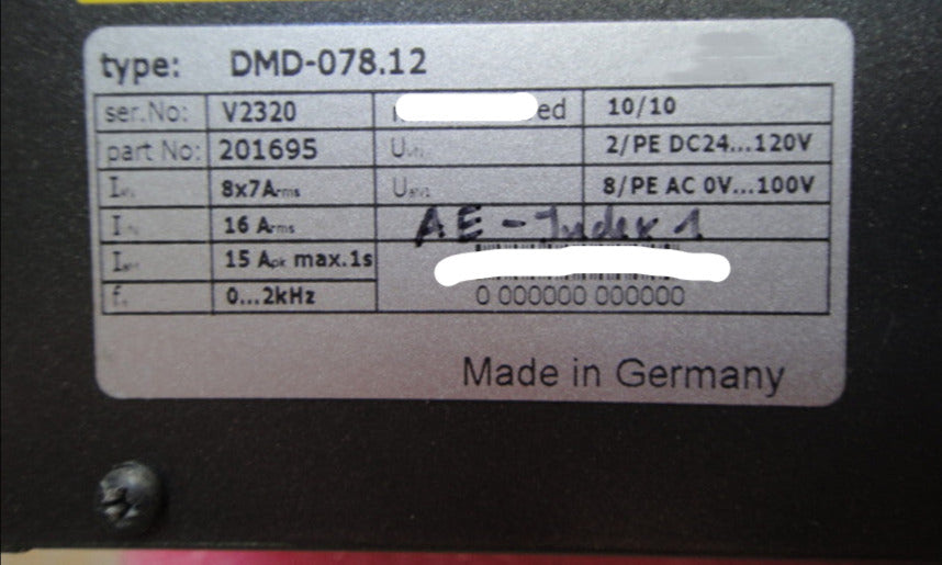 1pc for USED DMD-078.12 #OYF005