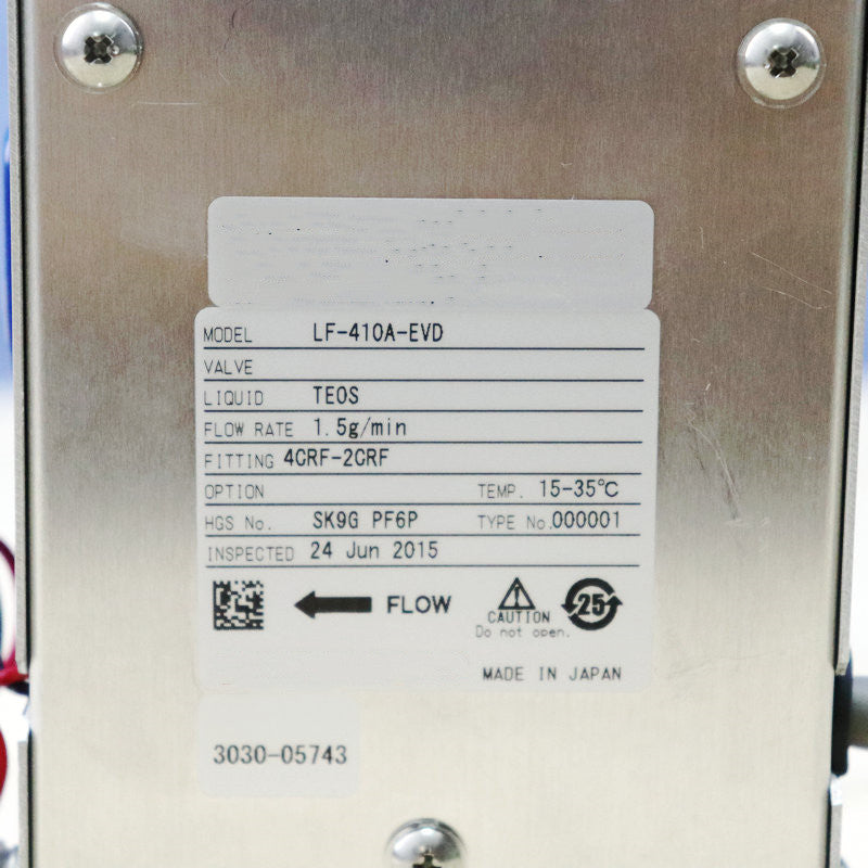 1pc for USED LF-410A-EVD TEOS 1.5G/MIN #OYF005