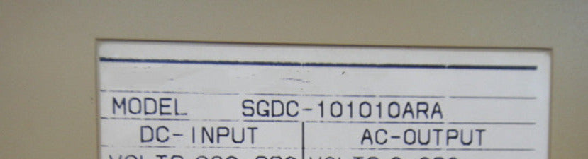 1pc for USED SGDC-101010ARA #OYF005