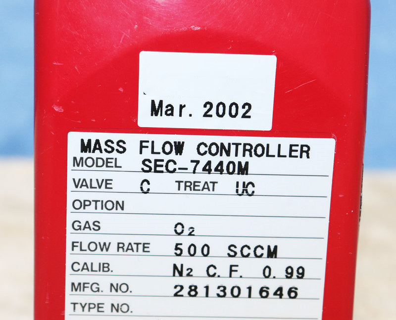 1pc for USED SEC-7440M 500 SCCM O2 #OYF005