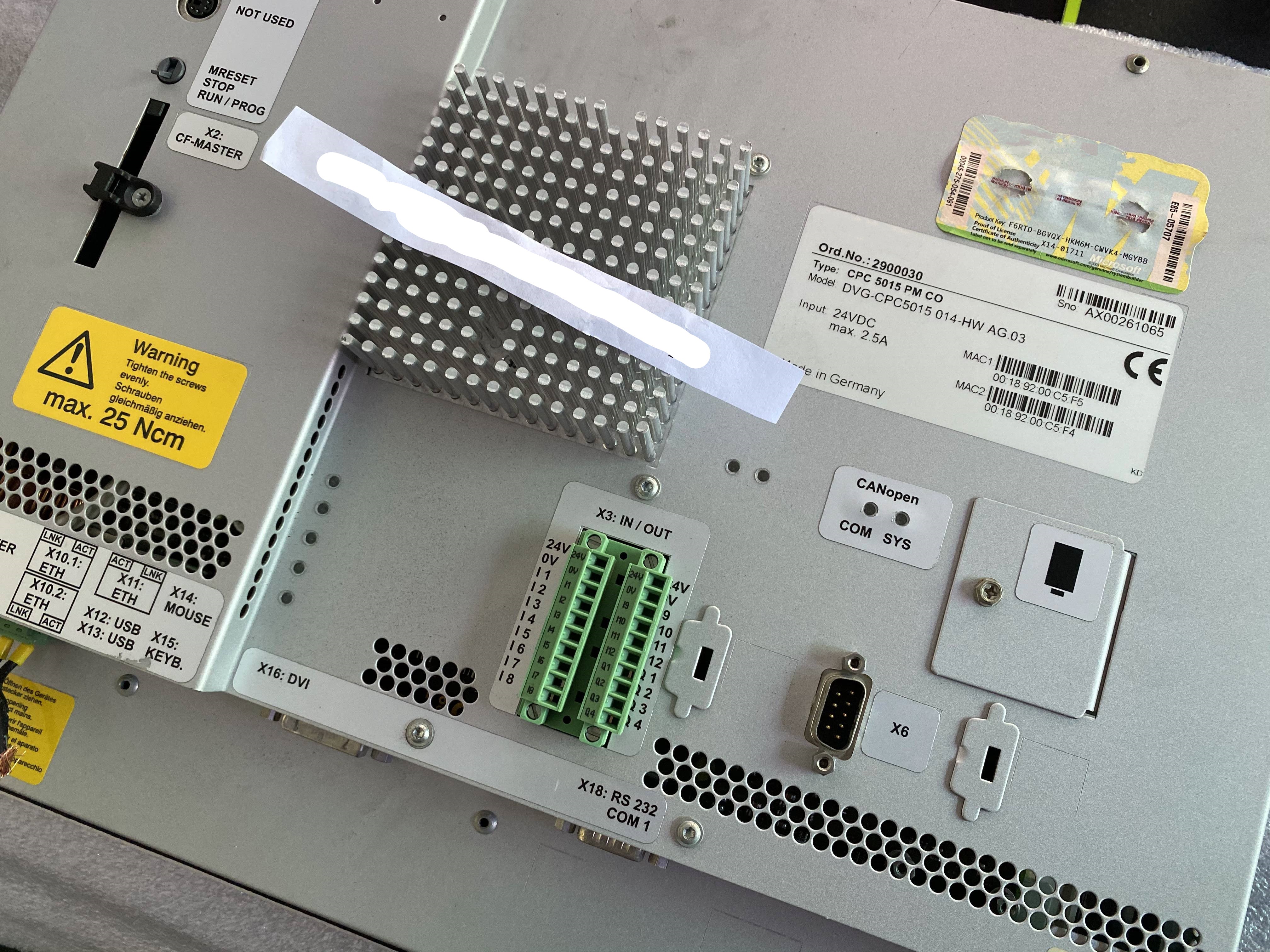 1pc  for USED DVG-CPC5015 014-HW AG.03 #OYF005