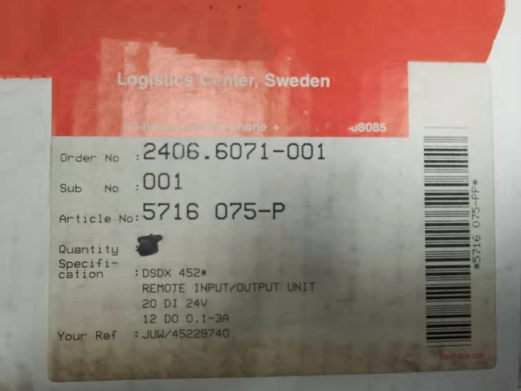 1pc for NEW DSDX 452 5716075-P #OYF005