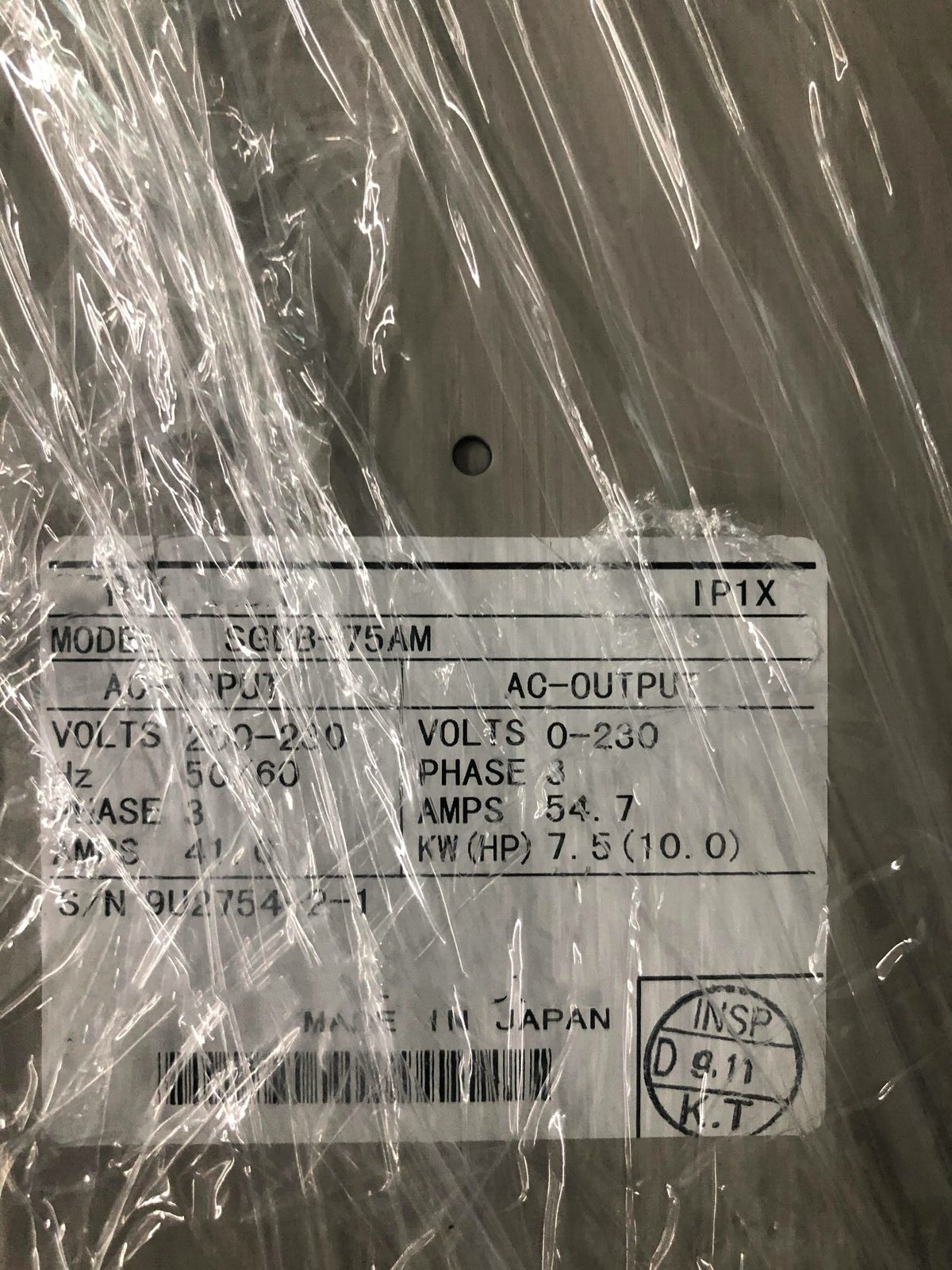 1pc  for USED SGDB-75AM #OYF005