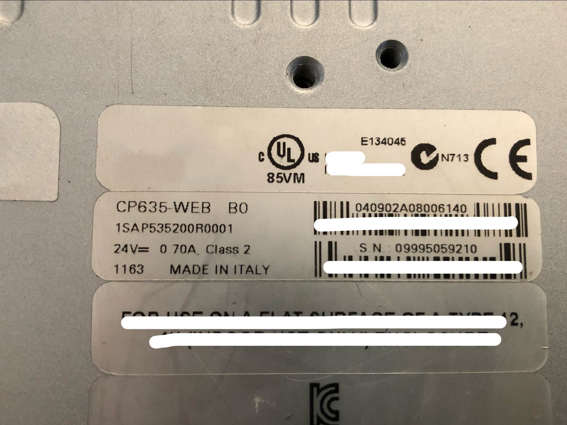 1pc  for USED  CP635-WEB #OYF005
