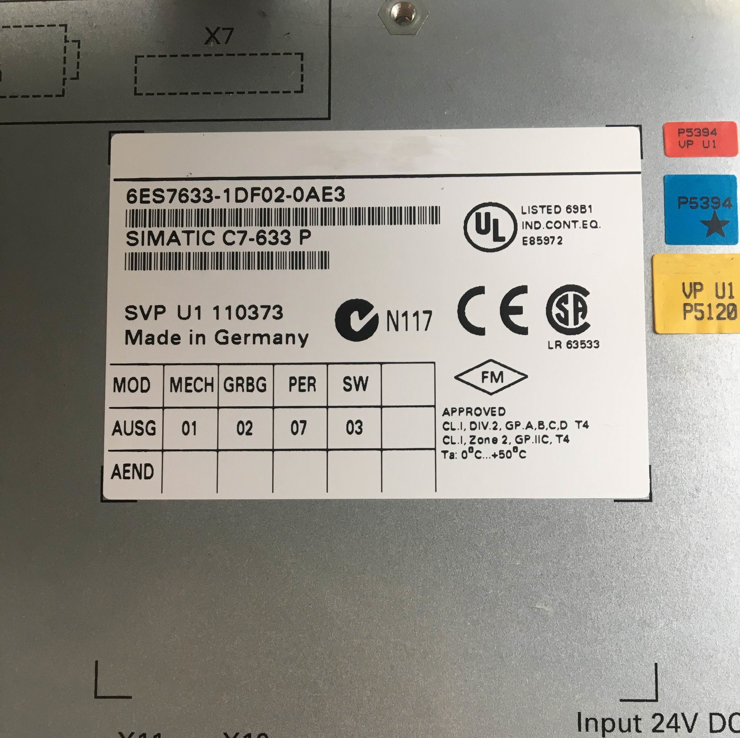 1pc for USED 6ES7633-1DF02-0AE3+6ES7630-0DA00-0AB0  #OYF005