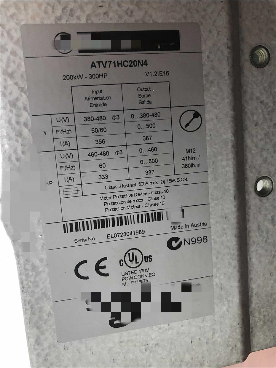 1PCS  USED ATV71HC20N4  #OYF009