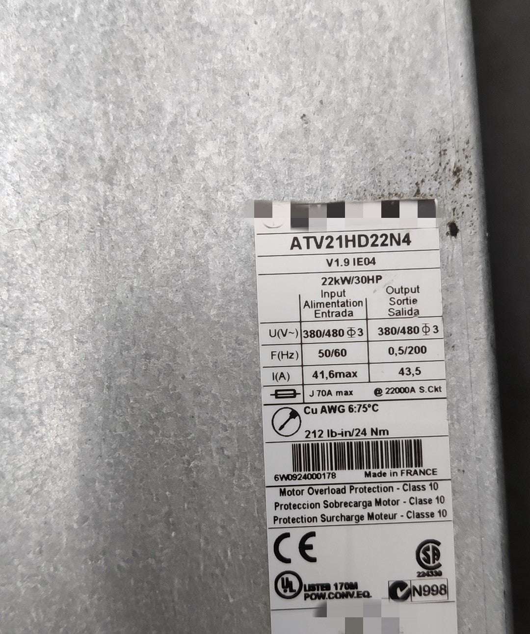 1PCS  USED ATV21HD22N4 #OYF009
