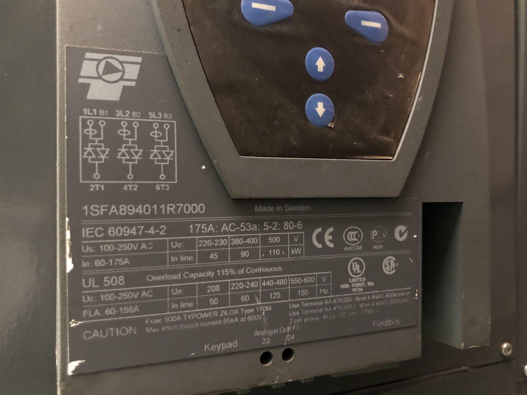 1PC used 1SFA894011R7000 #OYF007