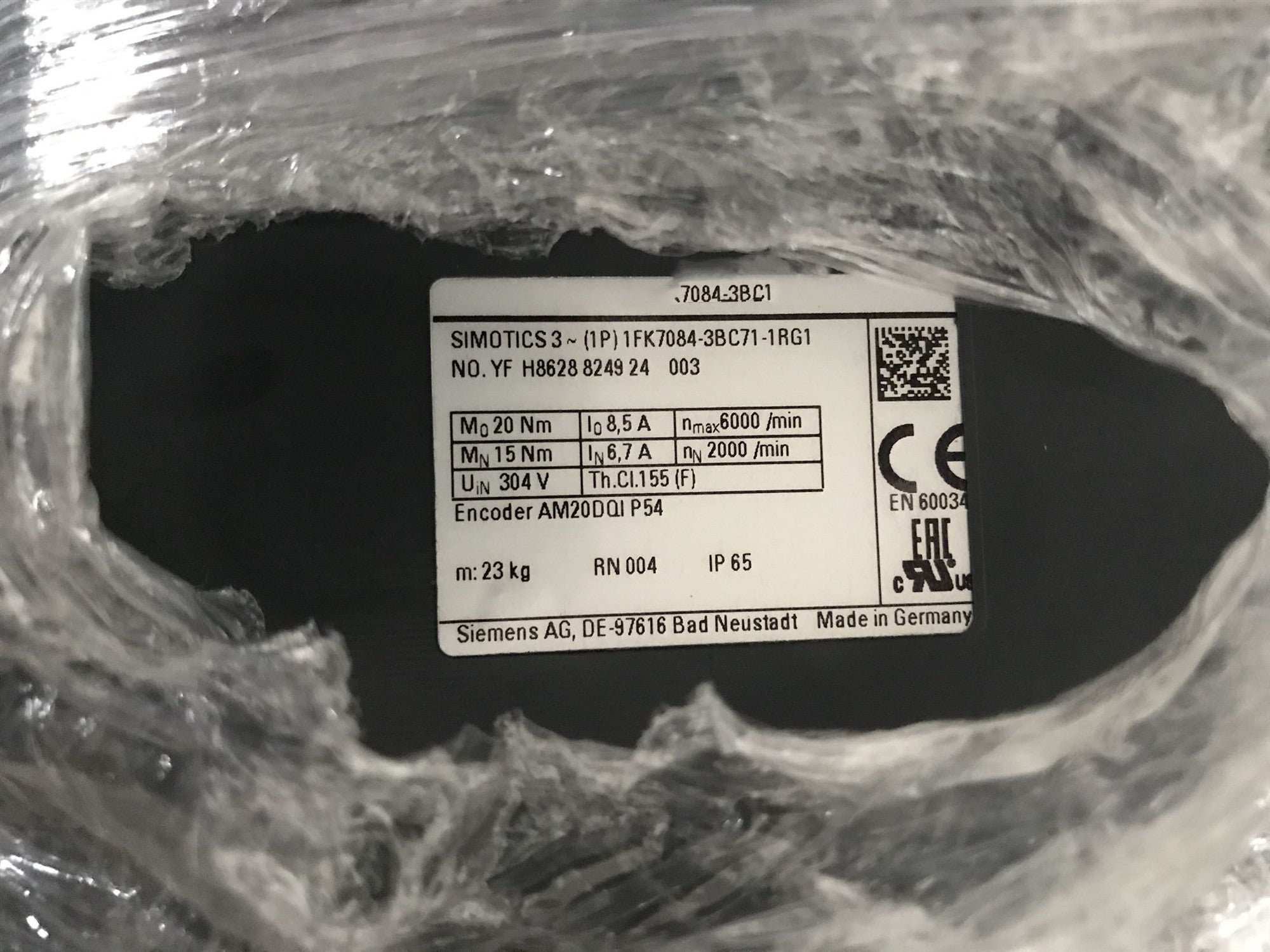 1PCS NEW 1FK7084-3BC71-1RG1 #OYF009