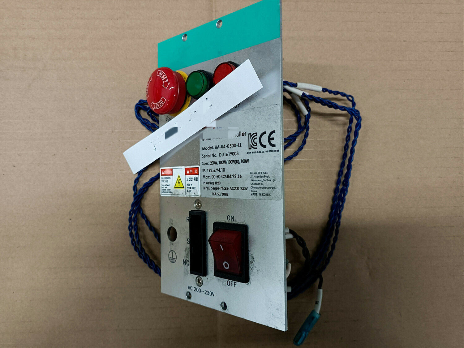 1PC for used   IM-U4-0500-LL DU1619003    #OYF008