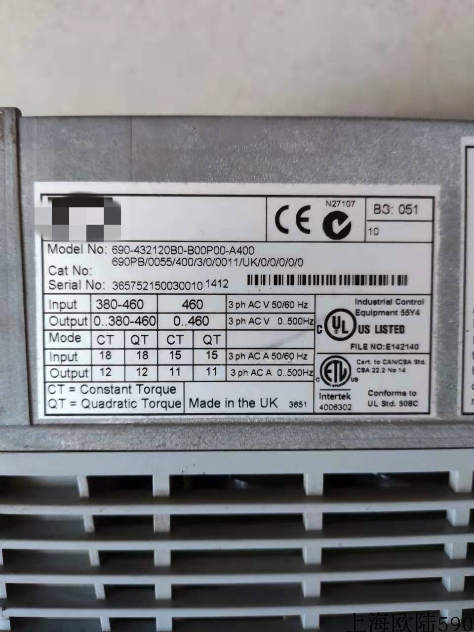 1PCS  USED  690-432120B0-B00P00-A400 #OYF009