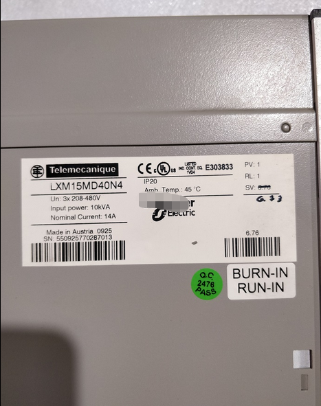 1PC used LXM15MD40N4 #OYF007
