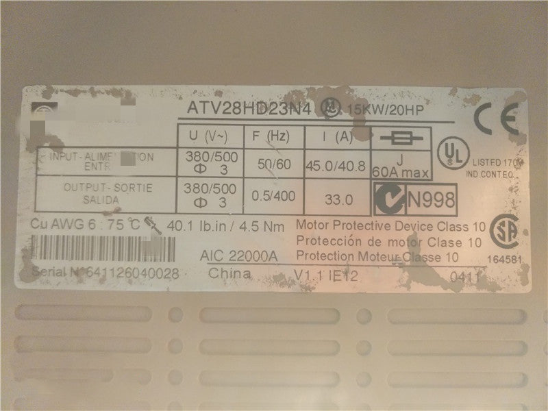 1PCS  USED ATV28HD23N4 #OYF009