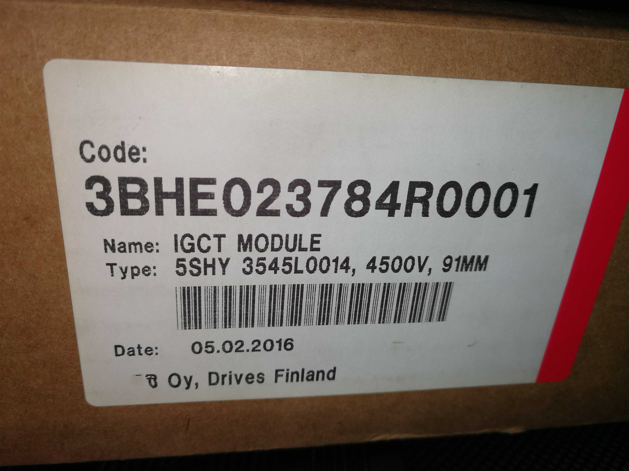 1PCS NEW 3BHE023784R0001 #OYF009