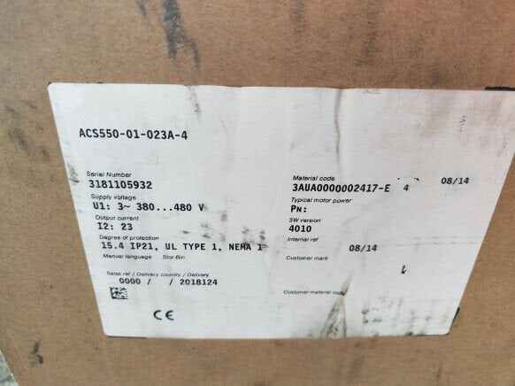 1  PCS NEW  ACS550-01-023A-4  #OYF055